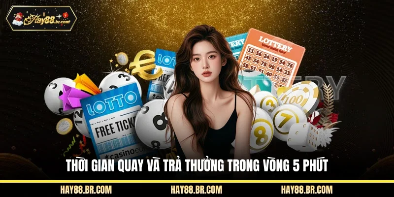 Thời gian quay và trả thưởng trong vòng 5 phút